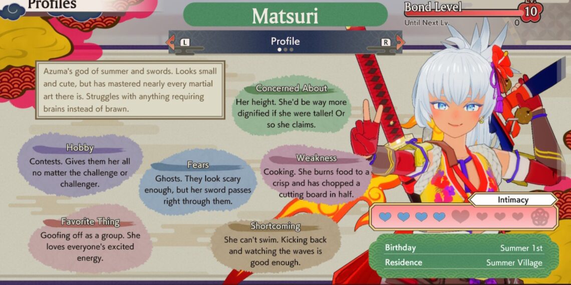 Completing Rune Factory: Guardian of Azuma's Gifts & Hangouts