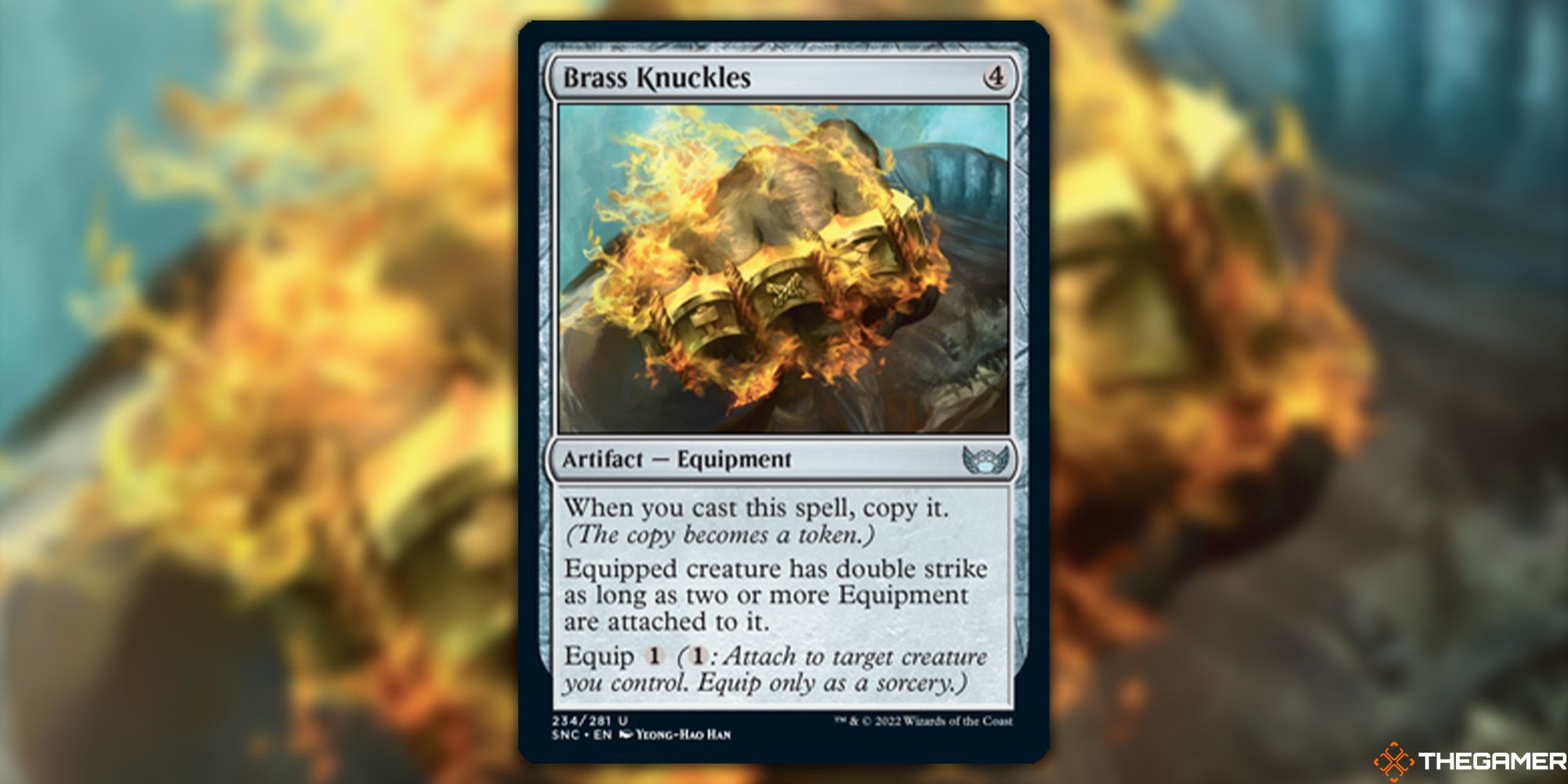 Brass Knuckles card from Magic: The Gathering.