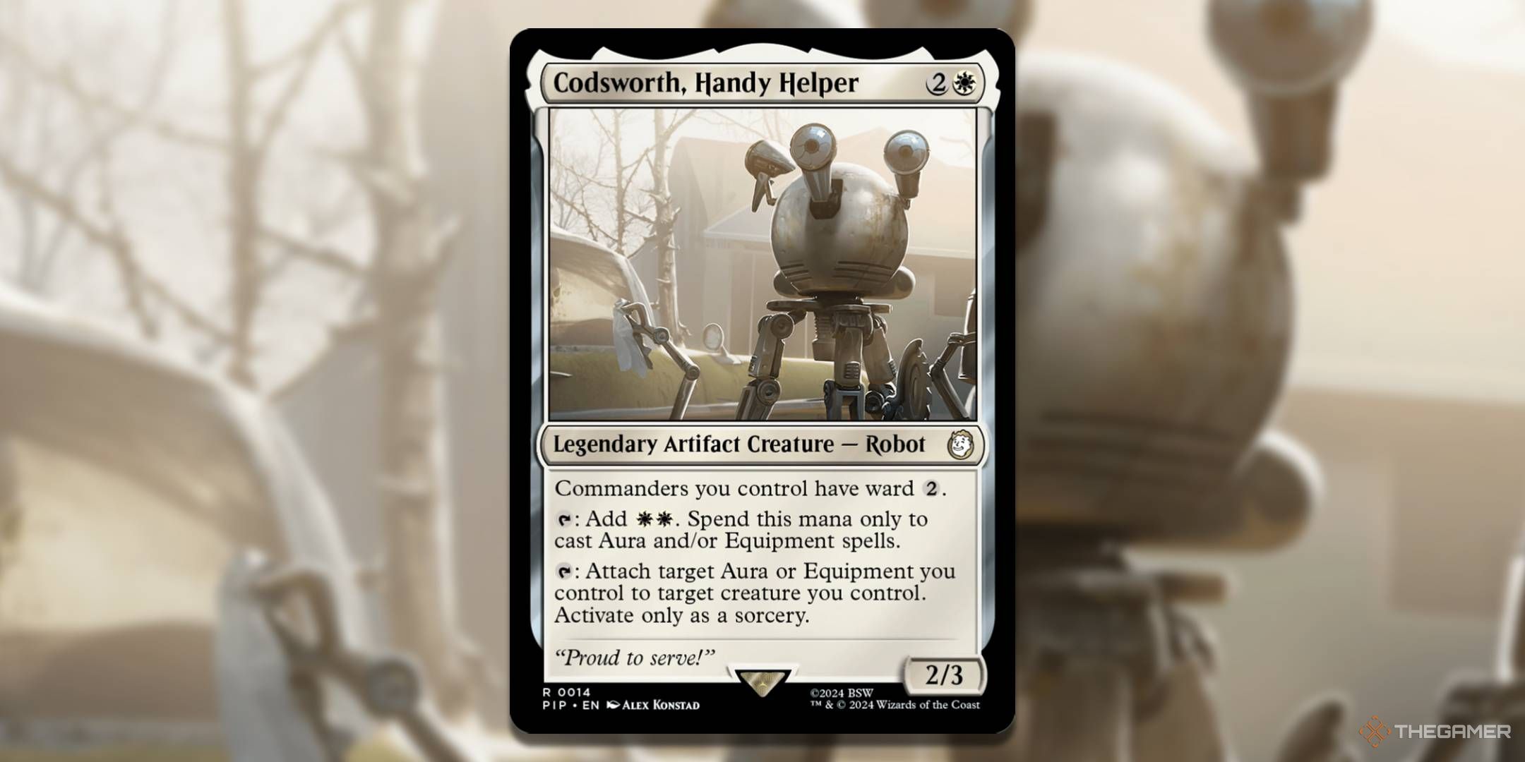 MTG Codsworth, Handy Helper card