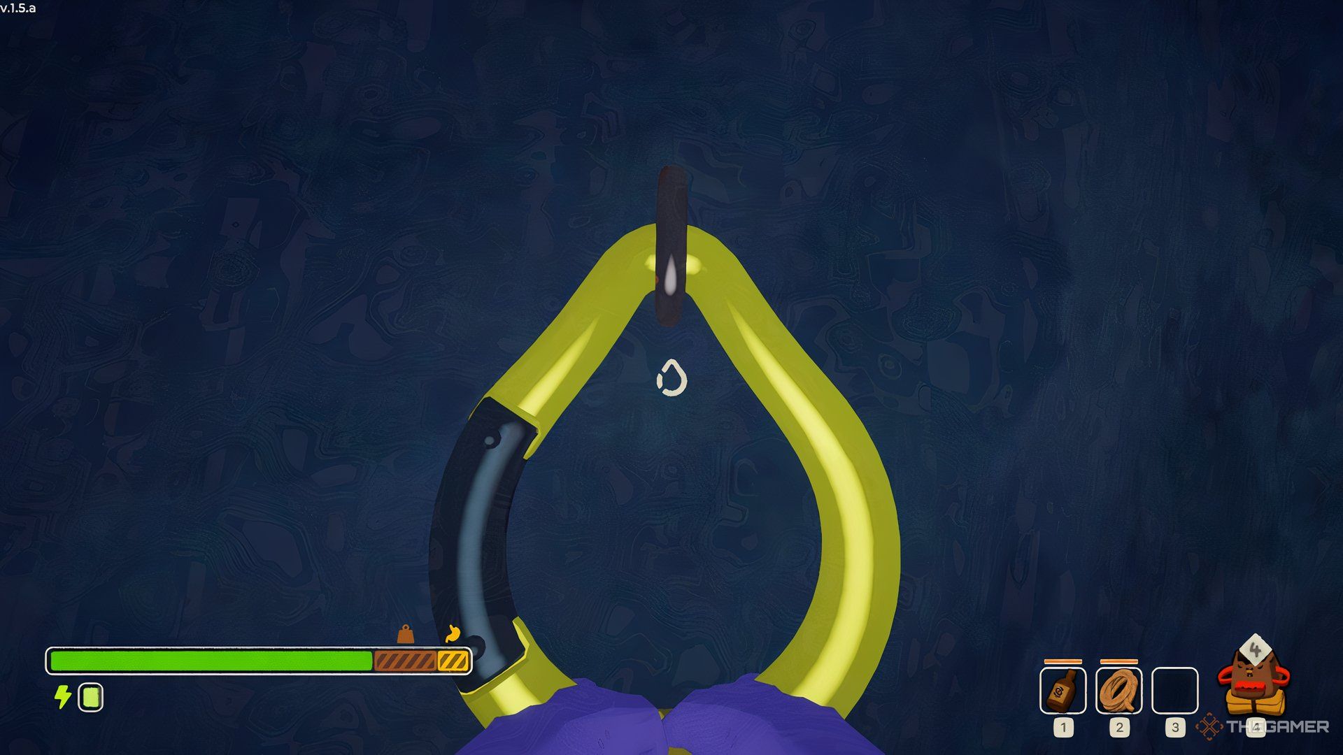Using a Piton to Rest in Peak.