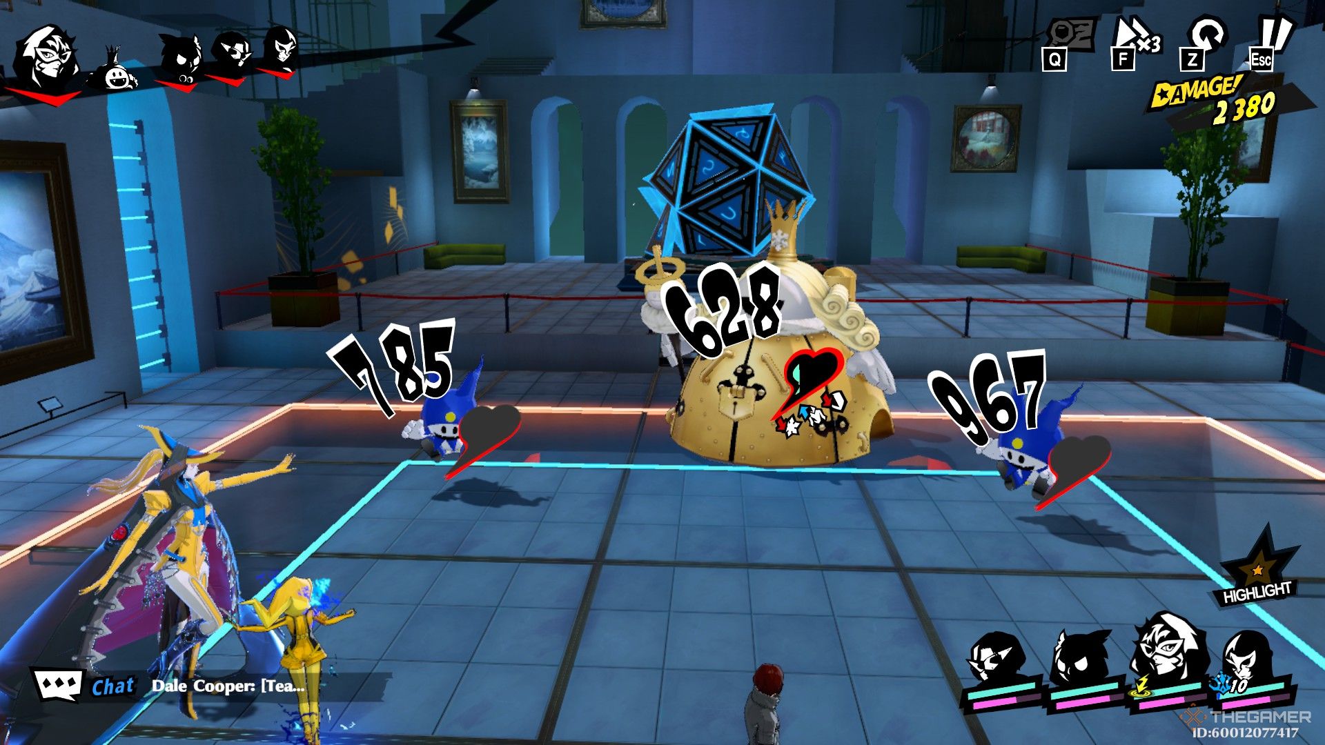 Arai attacking enemies during a Realm of Repression stage in Persona 5: The Phantom X.
