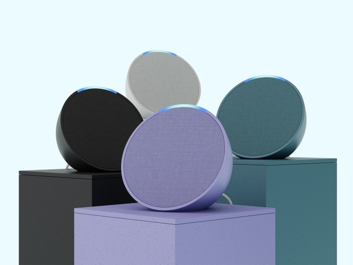Amazon Echo Pop in various colors