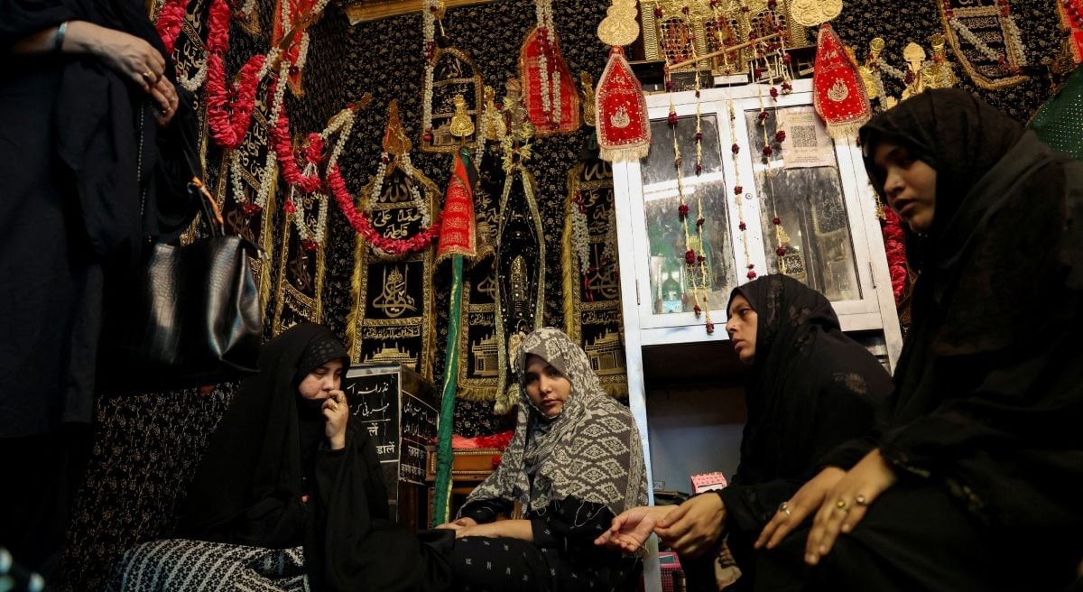 Mourners pray at a mosque during the commemoration of Ashura in New Delhi, India, July 6, 2025. — Reuters