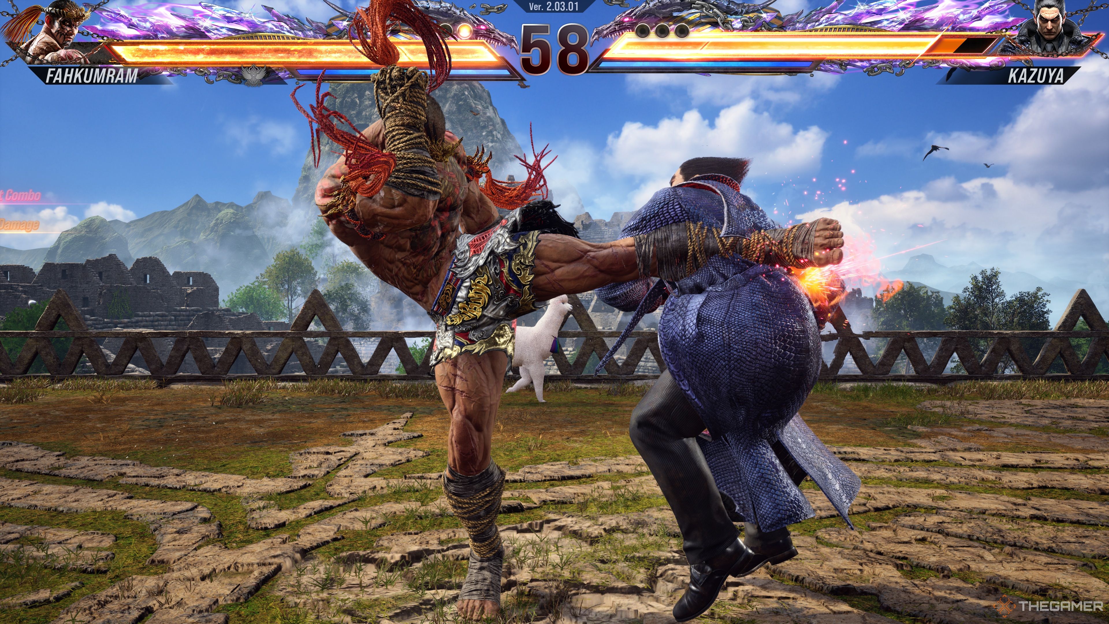 Fahkumram executing a kick