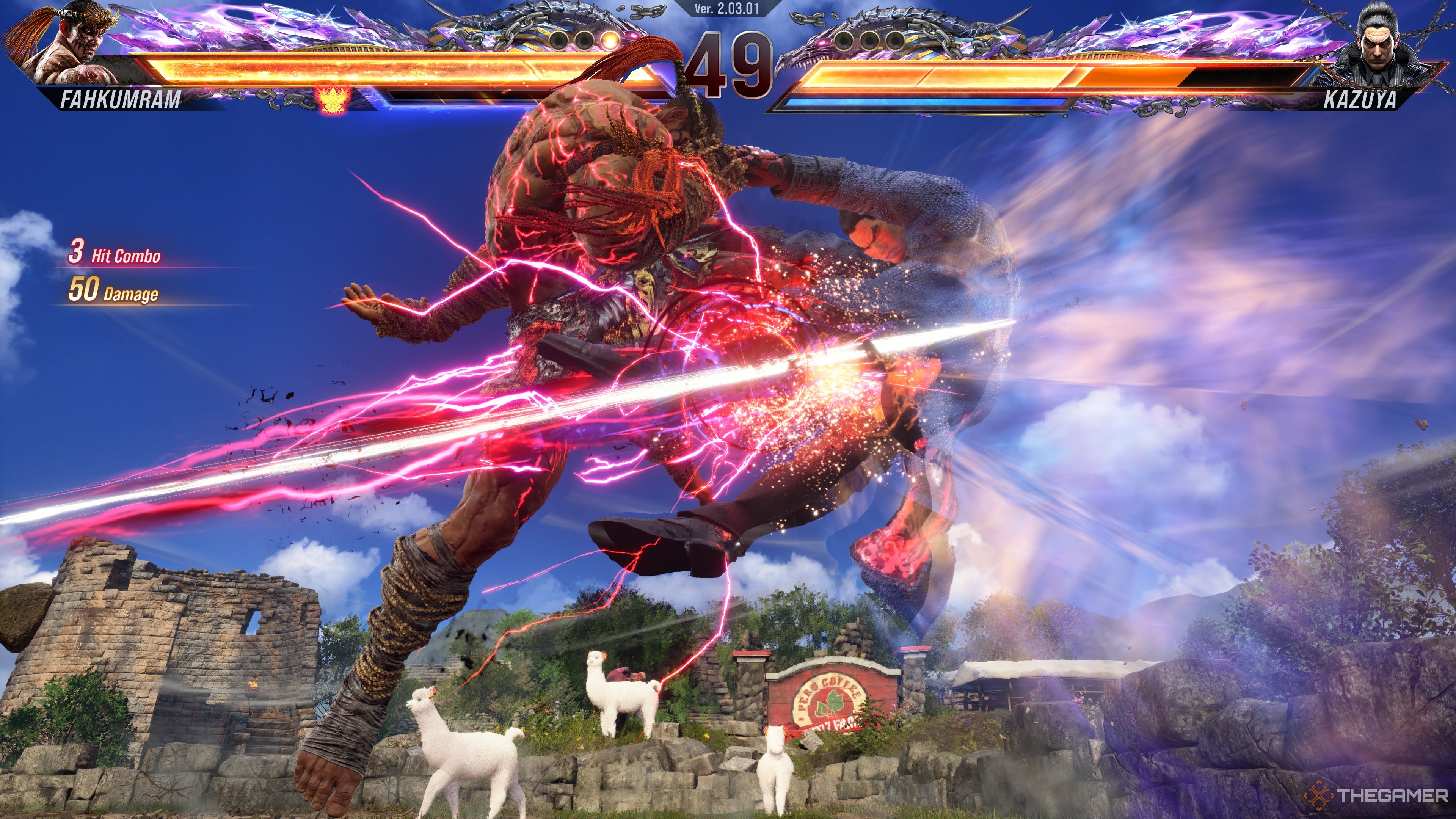 Fahkumram executing a powerful move