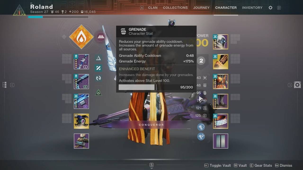 Destiny 2 armor 3.0 new grenade stat effects
