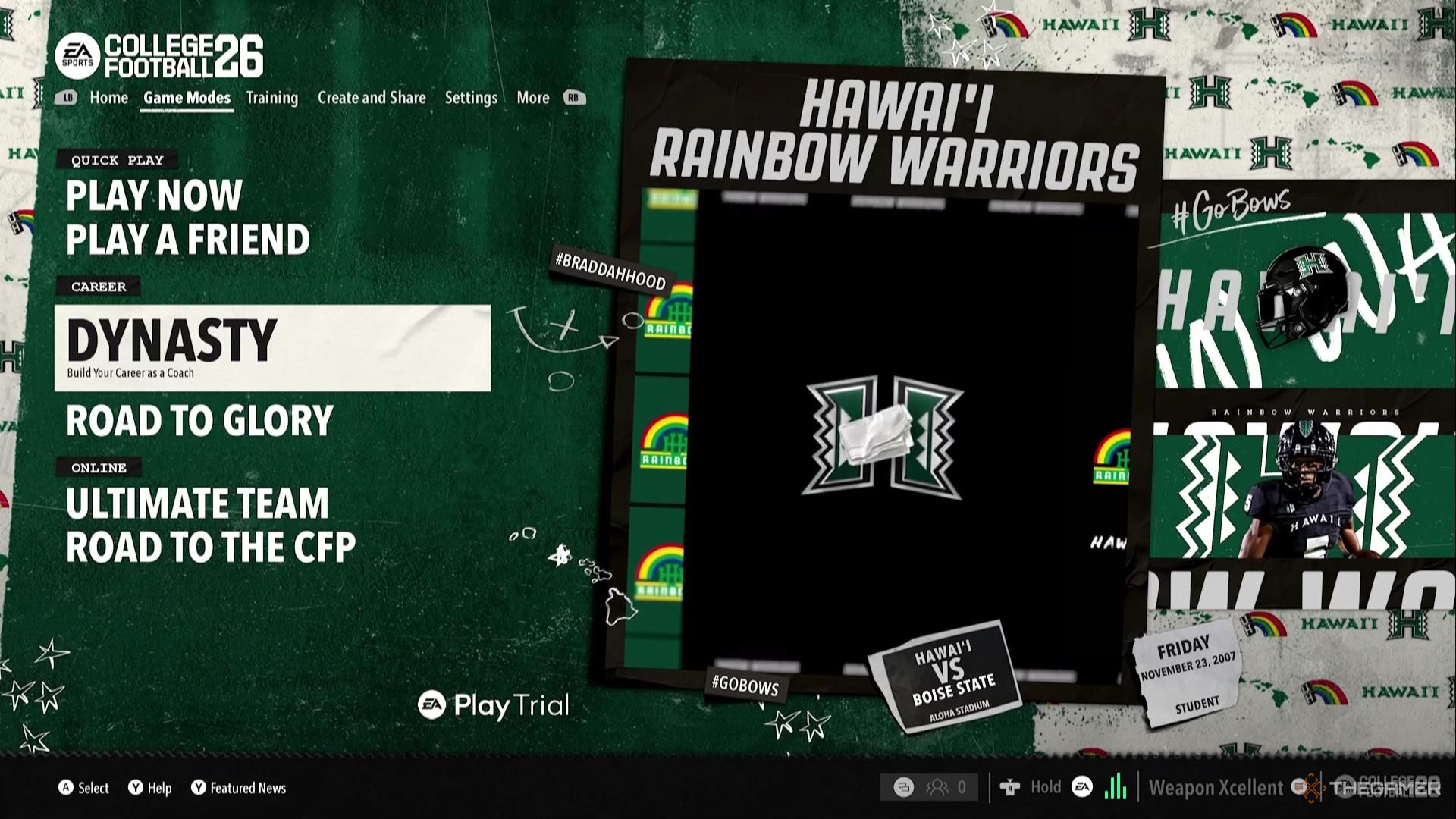 Dynasty mode in College Football 26.