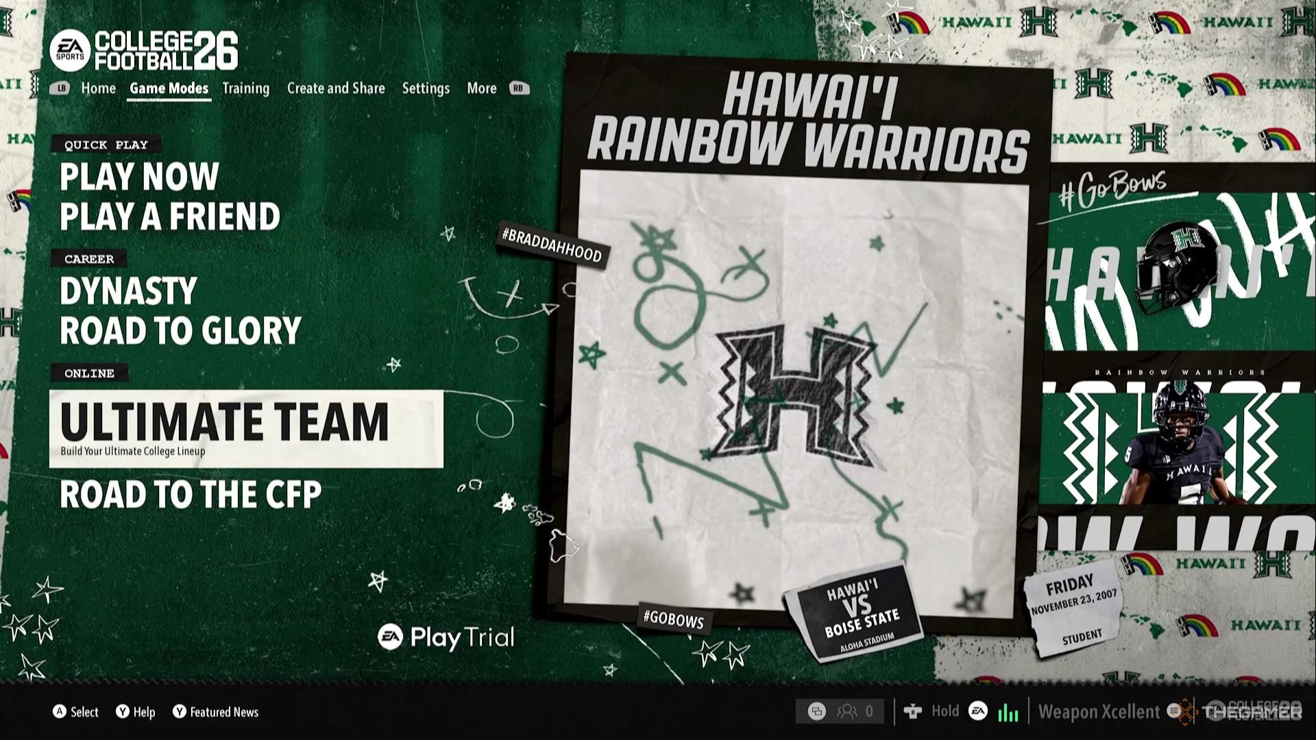 Ultimate Team mode in College Football 26.