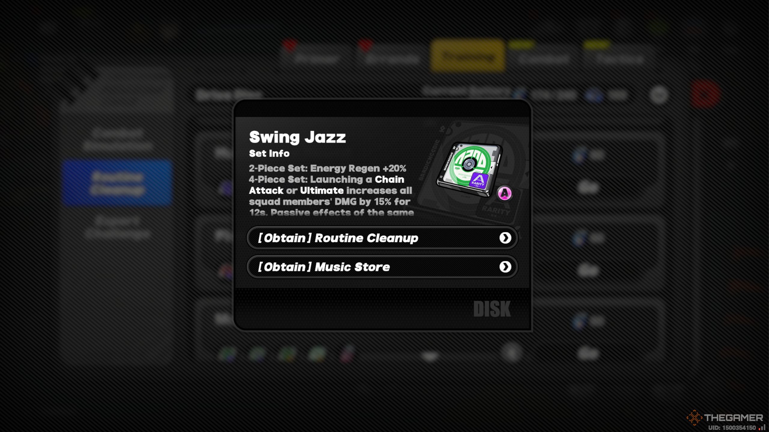 Zenless Zone Zero Swing Jazz drive disc description for Yuzuha.