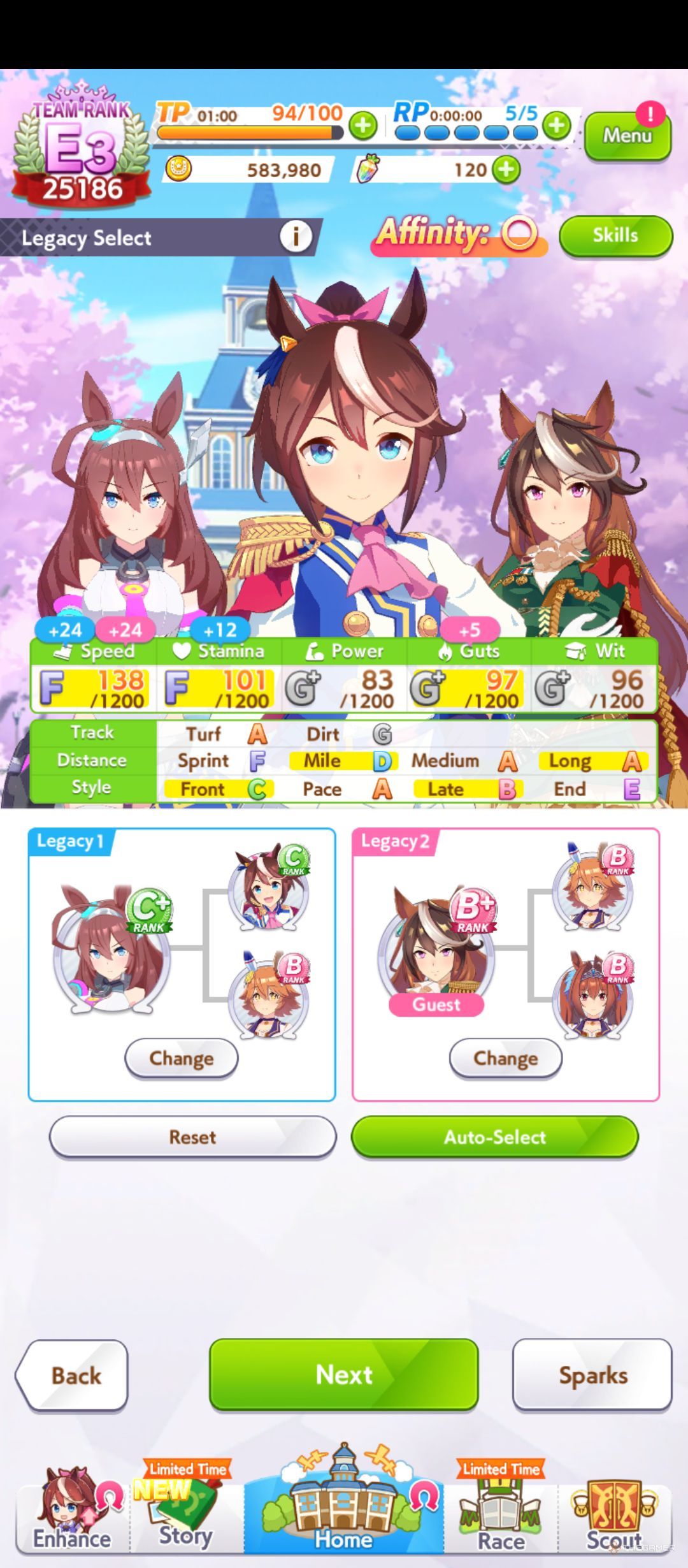 Tokai Teio Legacy Menu