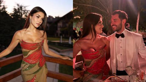 Hande Erçel makes a statement at Celio Saab wedding in exquisite Elie Saab gown