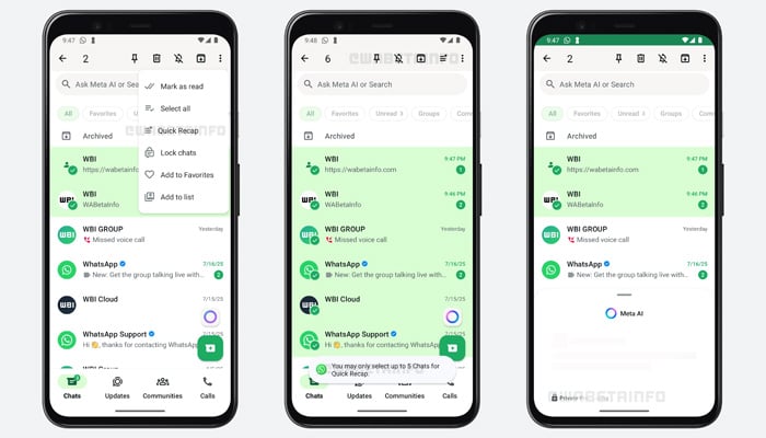 Screenshot of the upcoming WhatsApp feature