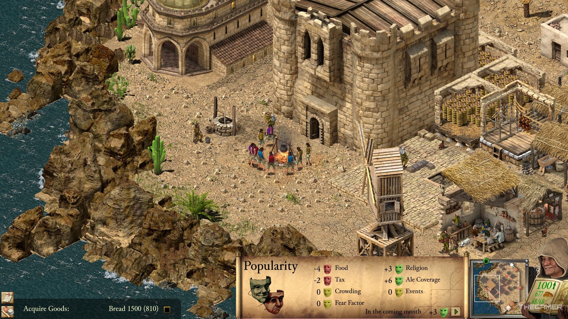 a balanced castle and units in stronghold crusader: definitive edition.
