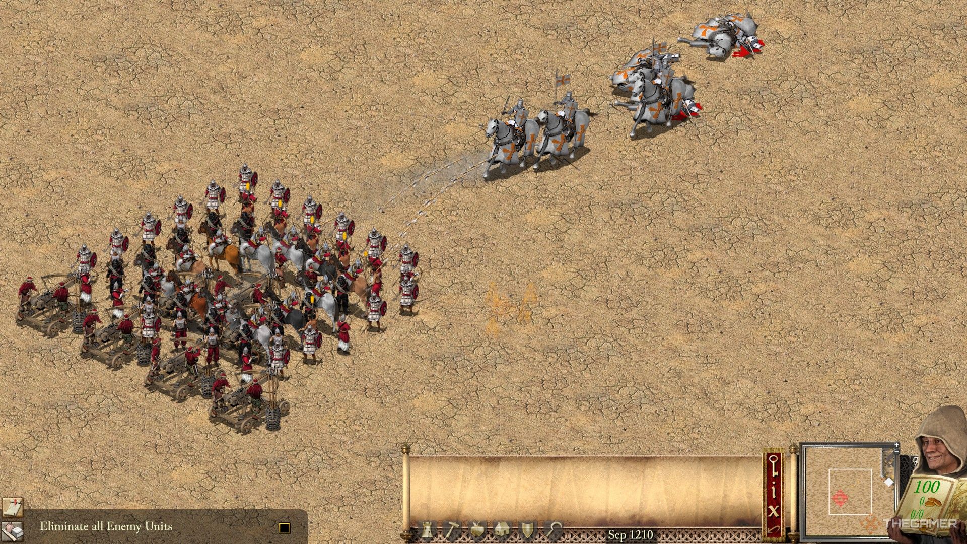 a relentless attack by aggressive lords in stronghold crusader: definitive edition.