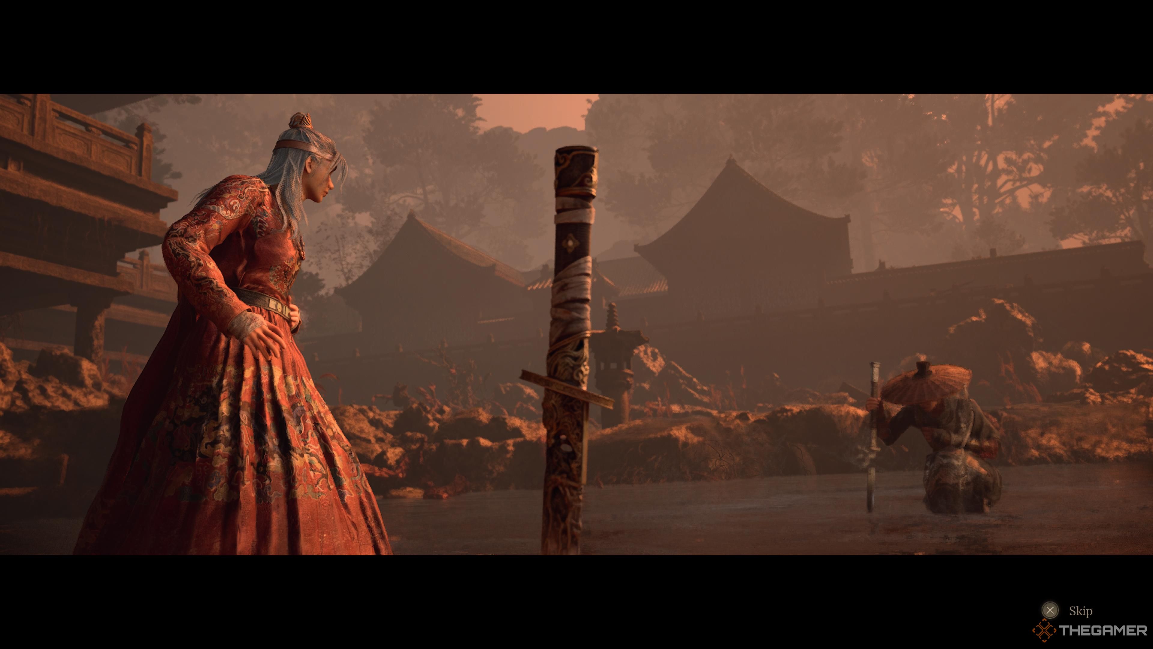 Honglan in battle in Wuchang Fallen Feathers