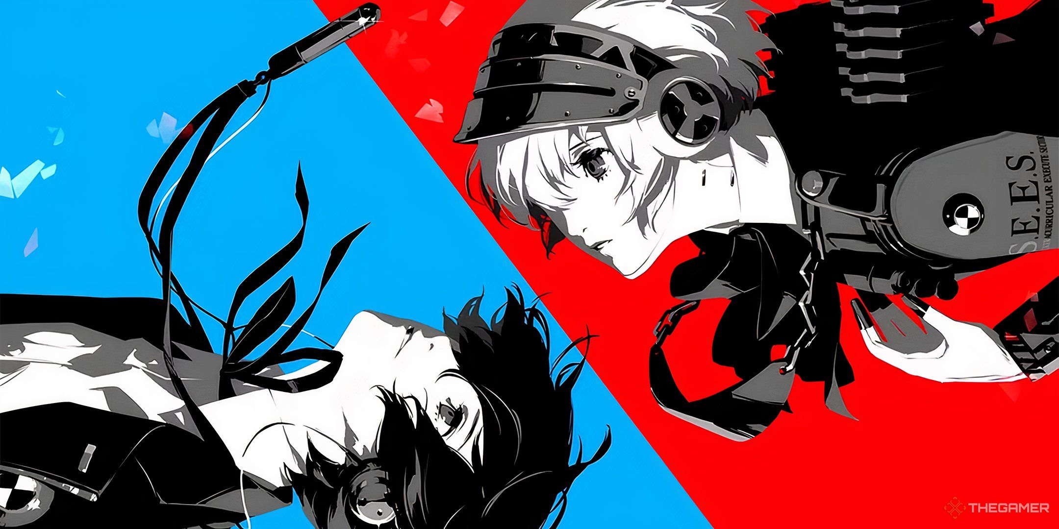 The protagonist and Aigis in Persona 3 Reload.