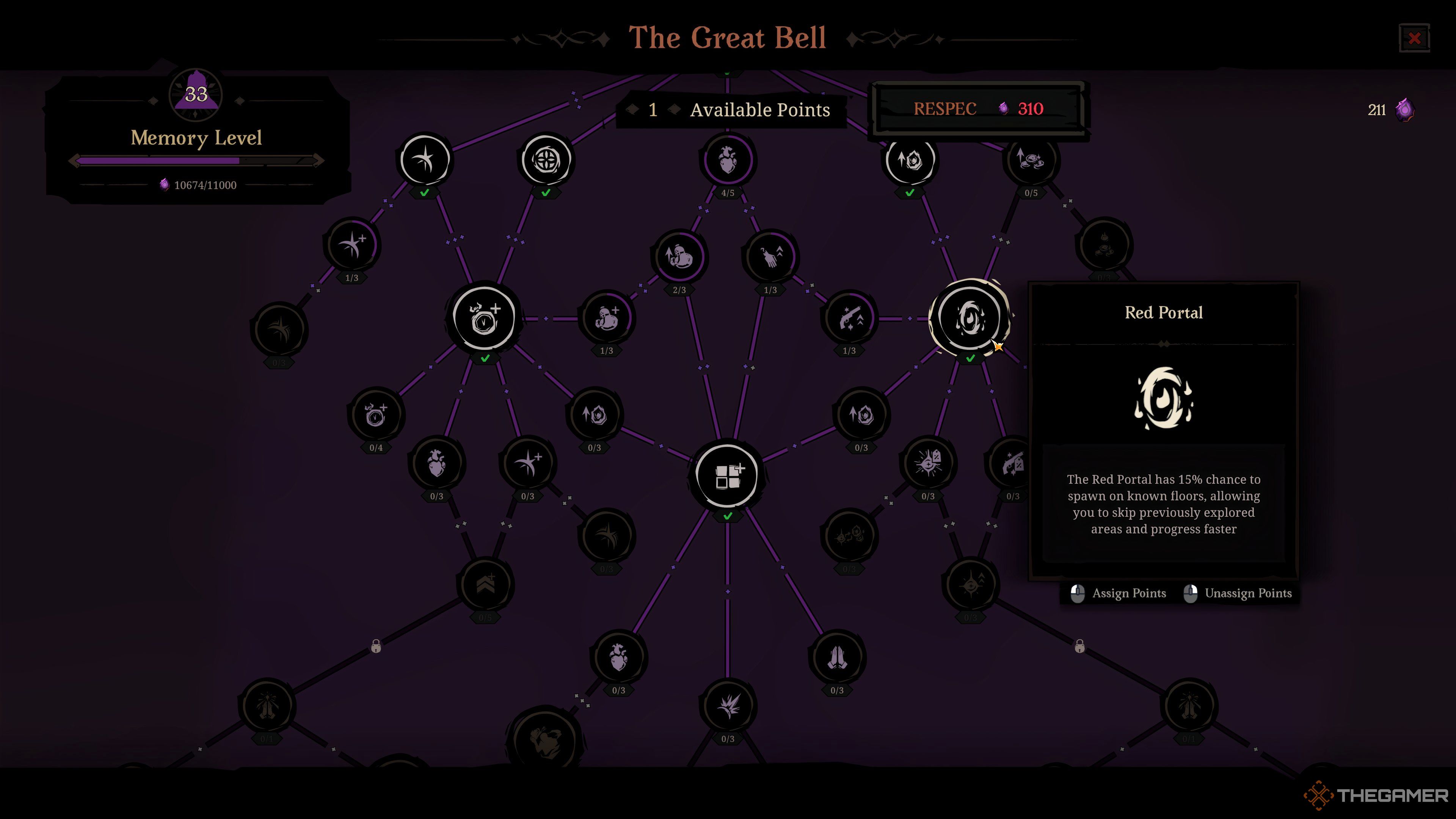 Red Portal Node at the Great Bell in Hell Clock.