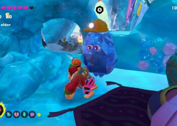 Completing the Secret Path in Surfing on Shadow in Donkey Kong Bananza