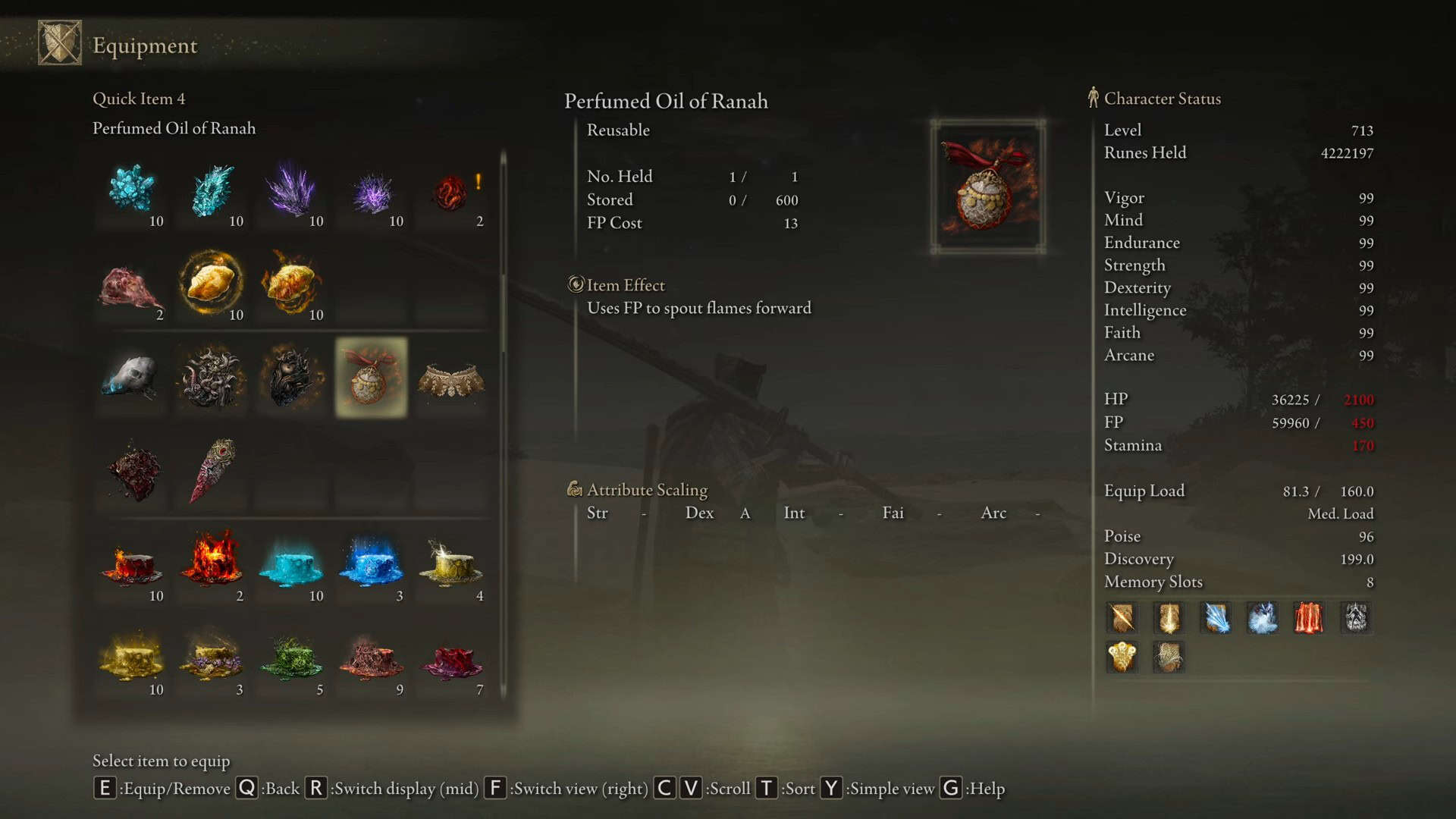 perfumed oil of ranah stats