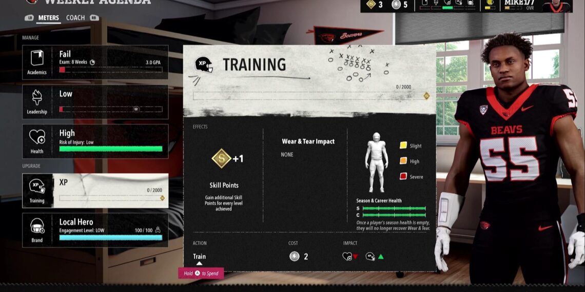 Completing Road to Glory: Solving Skill Points in College Football 26