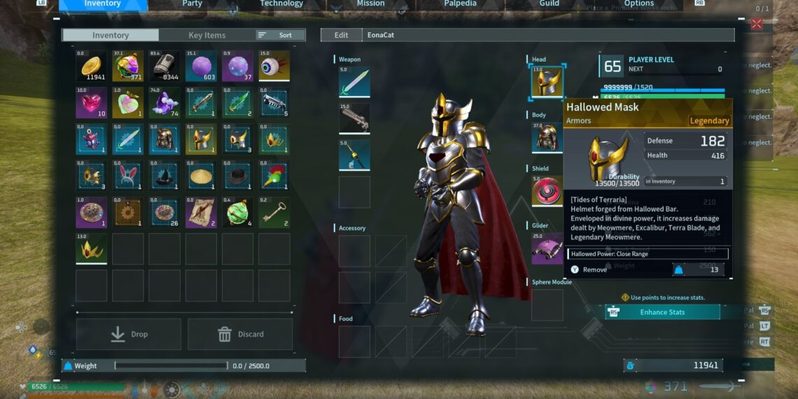 Completing the Hallowed Mask Schematic Location in Palworld