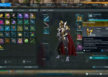 Completing the Hallowed Mask Schematic Location in Palworld