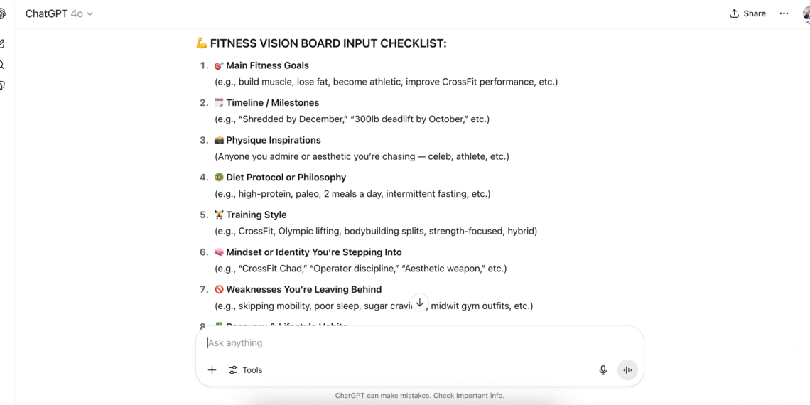 Creating Vision Boards with ChatGPT: My Goal-Planning Method
