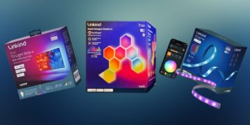 EP6 Hexagon Panels and ET6 TV Backlight and EL8 Light Strip