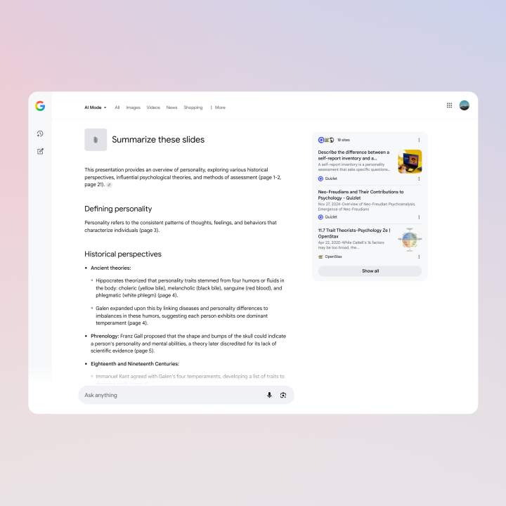 Google’s AI Mode Turns Search Into a Productivity Tool