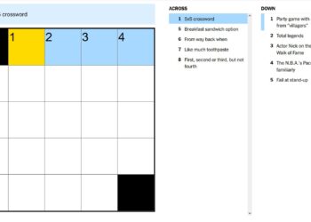 NYT Mini Crossword Clues & Solutions for July 10, 2025