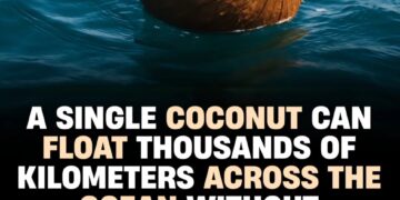 Thanks to its tough, waterproof shell and buoyant husk, a coconut can drift acro