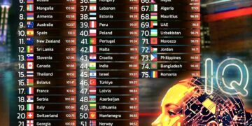 Top 75 Countries by Average IQ 2025  

1.  China – 107.19
2.  South Korea – 106.