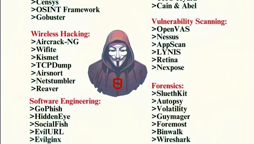 Cybersecurity Tools by Category 

 Information Gathering:

1. Nmap
2. Shodan
3.