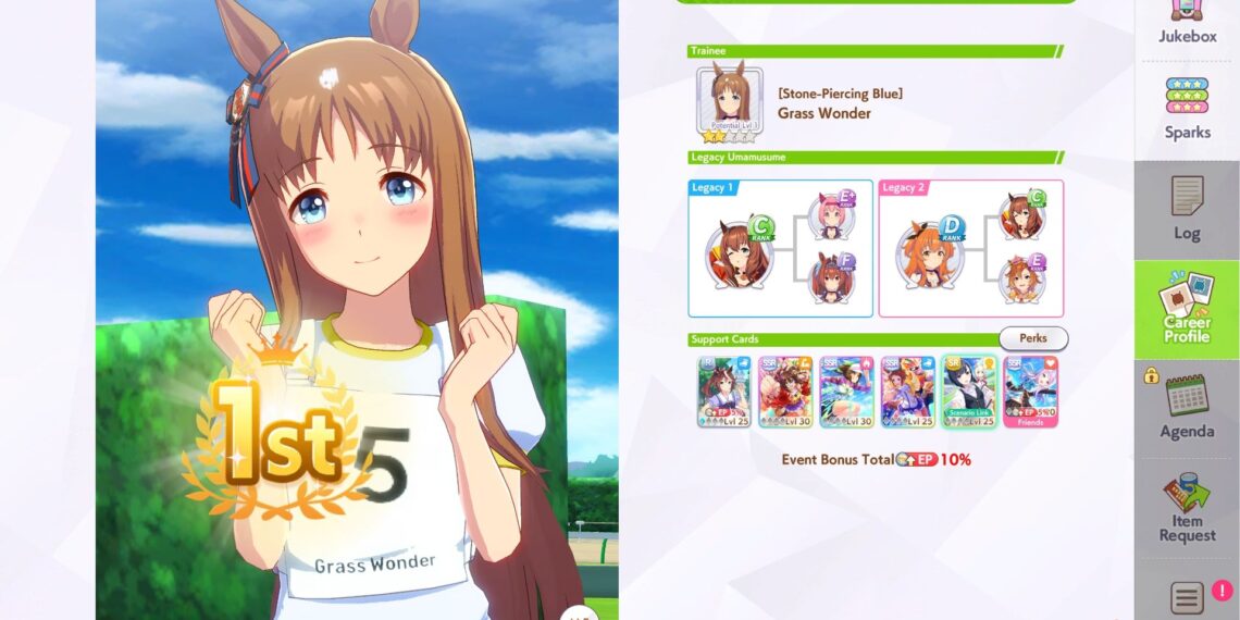 Top Stats, Skills, and Support Cards for Grass Wonder in Umamusume: Pretty Derby