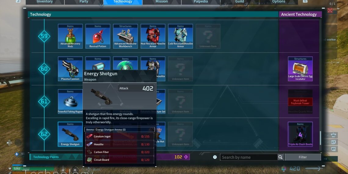 Completing the Energy Shotgun Quest in Palworld