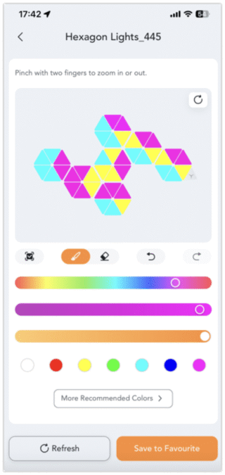hexagon lights