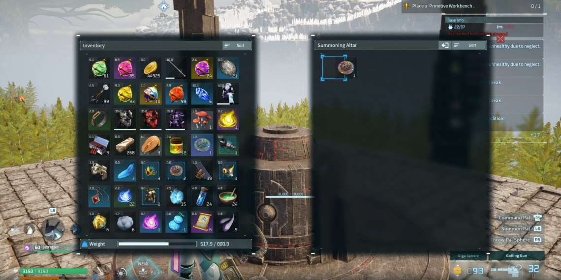 Completing the Moon Lord Raid Boss Challenge in Palworld