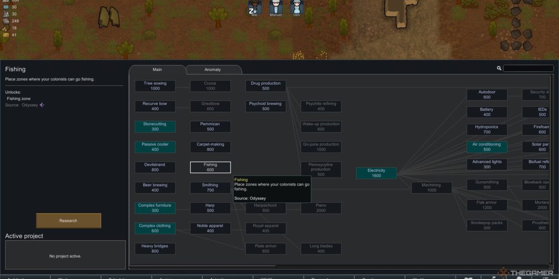 Completing Fishing in RimWorld: An Odyssey Guide