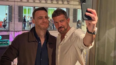 Kerem Bürsin attends Antonio Banderas’ 65th birthday amid Çarpıntı filming break