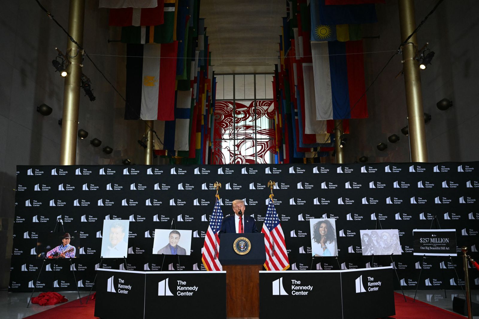 Trump's announcement at the Kennedy Center