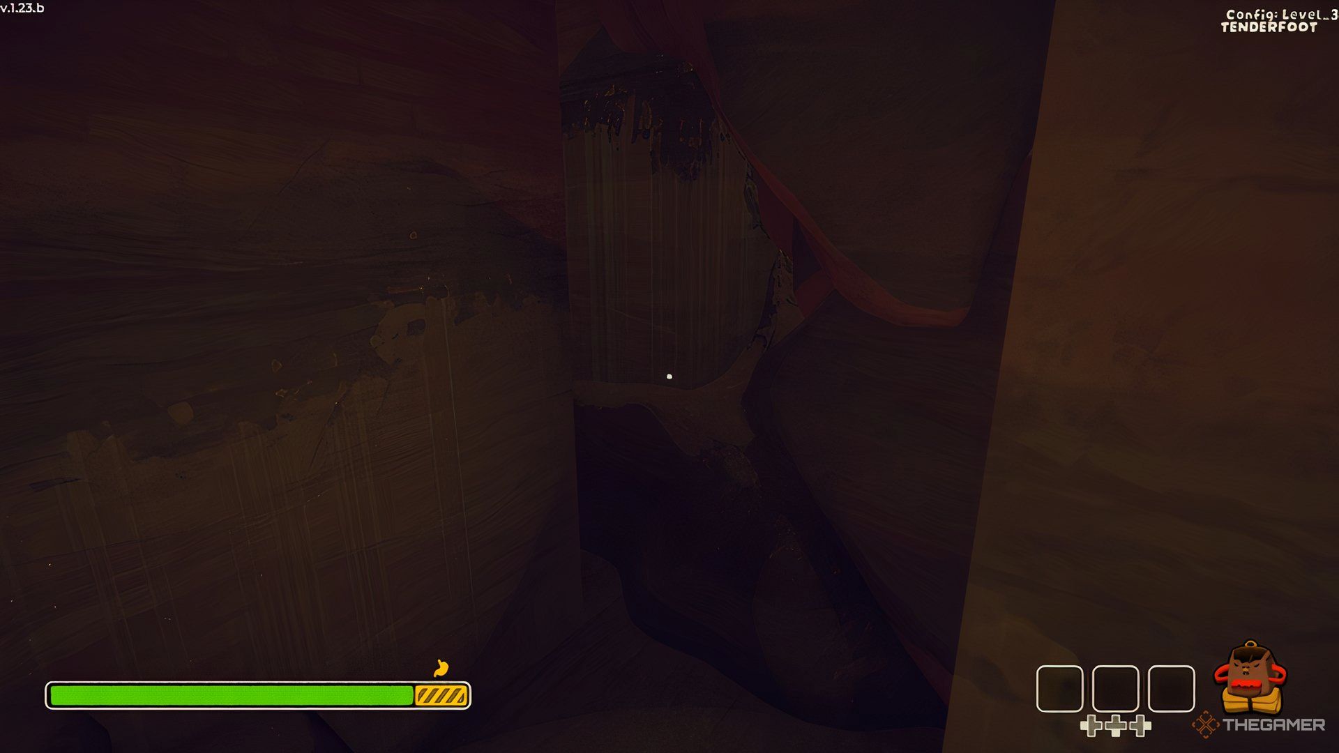 Inside Mesa tunnels leading to the Tomb