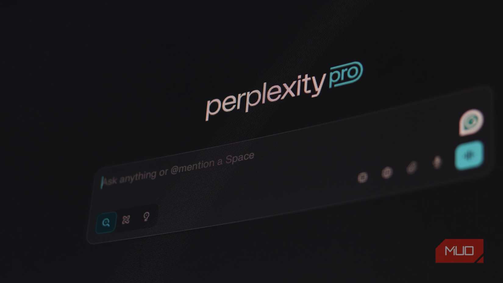 Perplexity user interface on web browsers
