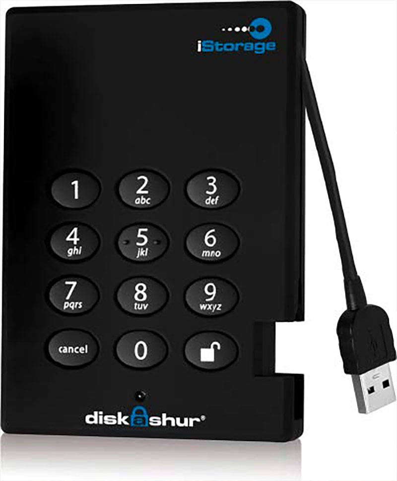 External USB drives with integrated hardware encryption, often featuring an AES chip, offer robust data protection.