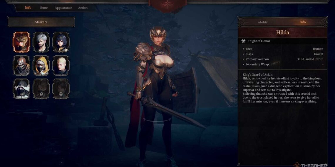 Choosing the Right Stalker in Dungeon Stalkers: Completing or Solving?