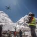 Drones battle Everest's Mount Trash