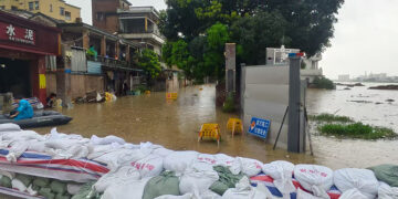 Heavy Rainstorm Causes Flooding in China's Guangdong Province