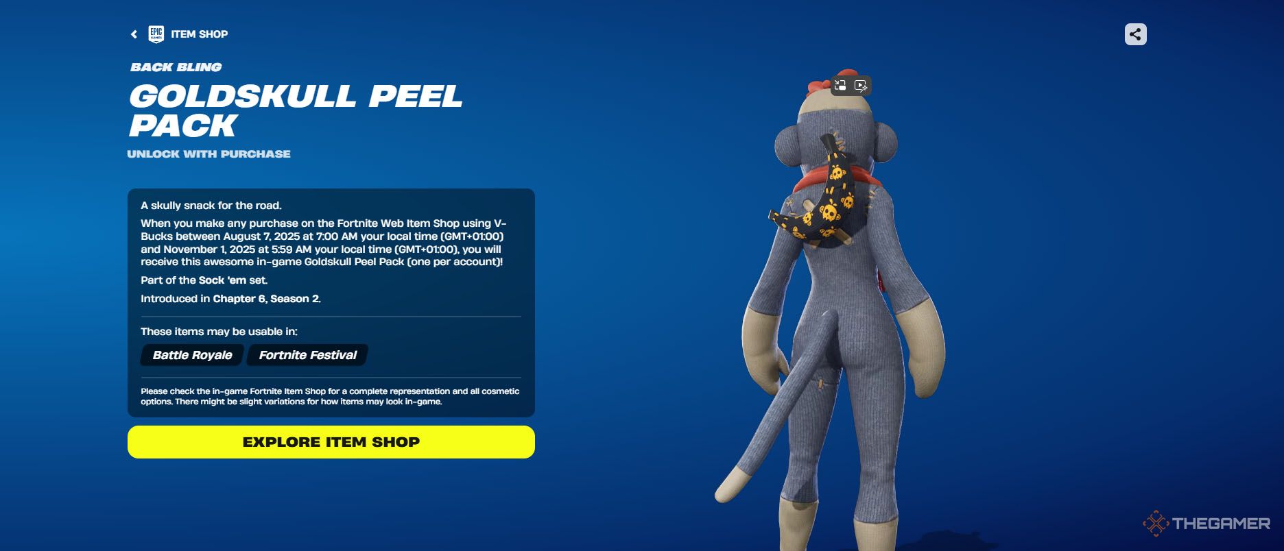 How to Get the Free Goldskull Peel Pack Backbling in Fortnite by Completing & Solving