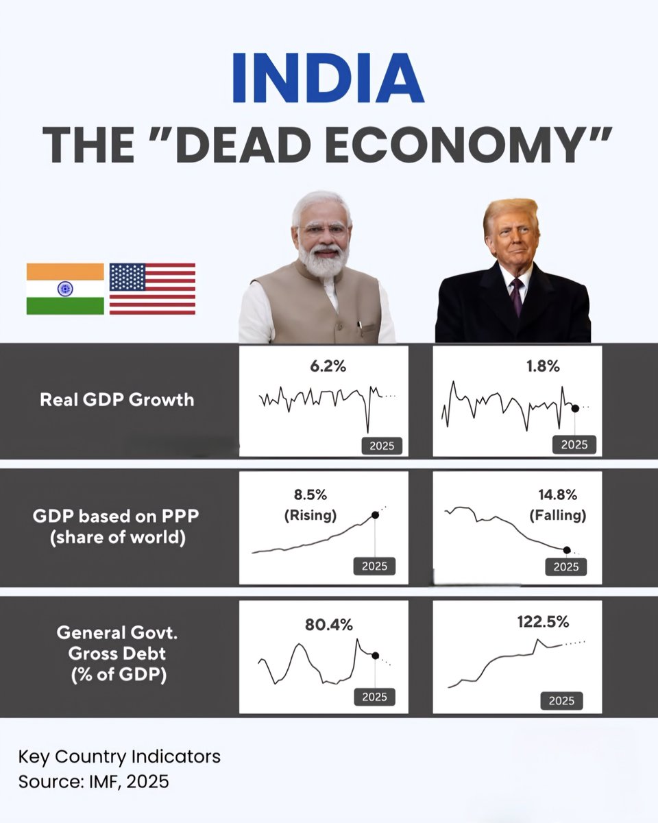 India vs USA in Numbers – 2025