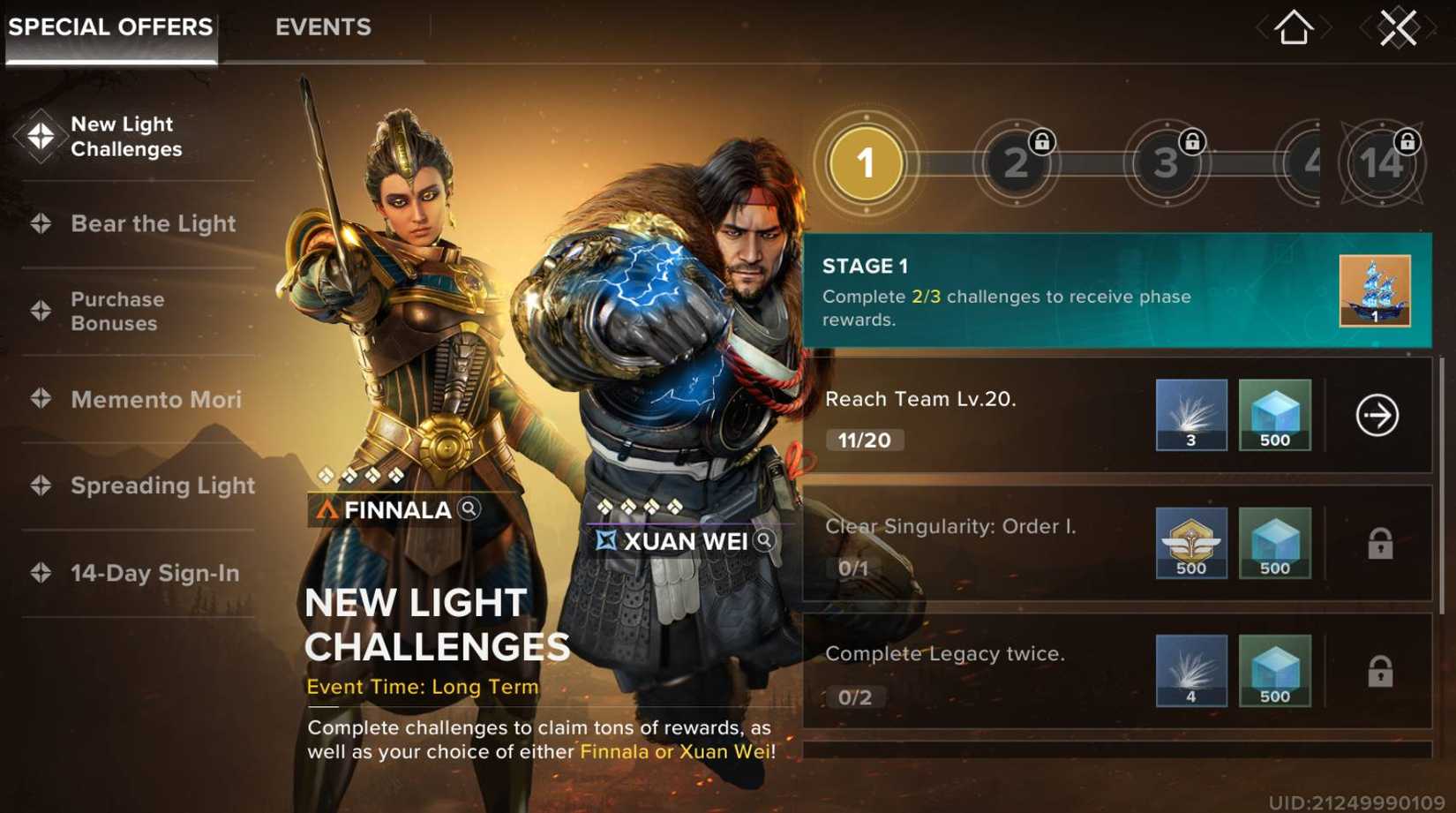 New Light Challenges Event Guide: Completing and Solving Tips