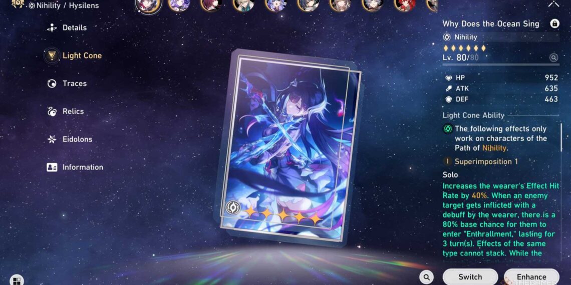 Optimal Build, Light Cones, and Relics for Hysilens in HSR: Completing and Solving